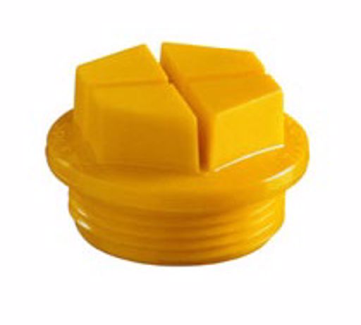Obrázek Zátka se závitem těsnící Typ 1 D=26 mm, M 20x1,5 PA 6 žlutá