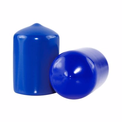 Obrázek Pružné krytky, kruhové, SHORE 68, PVC, modrá
